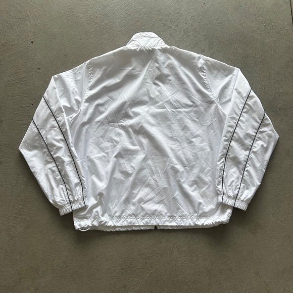 Vintage Nike Track Jacket Size XL White Full Zip Nylon Windbreaker - Picture 4 of 9